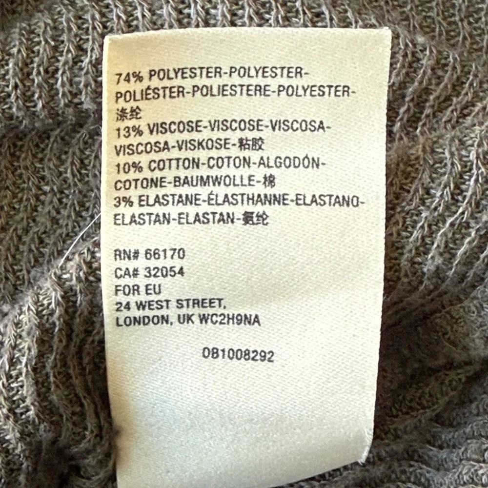 Anthropologie Maeve Cowl neck tunic sweater olive green large